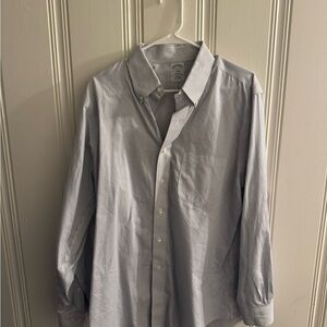 Brooks Brothers Blue and White Checkered Shirt